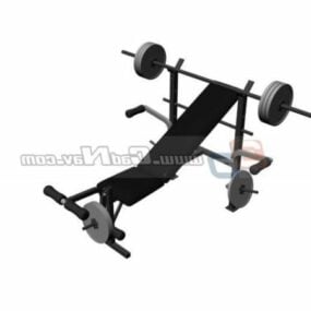 Gym Weight Bench Equipment 3d model