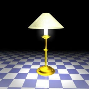 Antique Style Brass Table Lamp 3d model