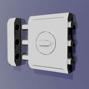 Home Door Security Lock 3d model