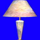Mobilier de lampe de table en marbre Vintage
