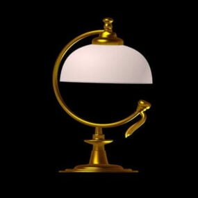Antique Brass Bedroom Table Lamp 3d model