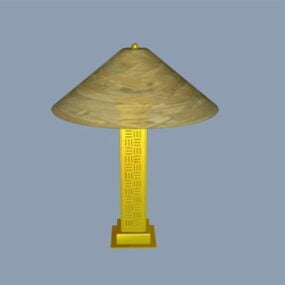 Lampes de table de chambre à coucher traditionnelles modèle 3D