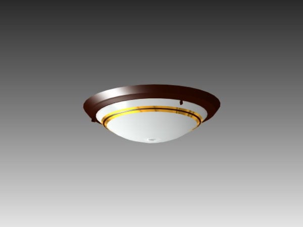 House Flush Mounted Ceiling Lamp Free 3ds Max Model 3ds Dwg