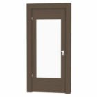 Glazed Wood Frame Internal Door
