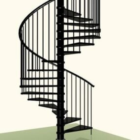 Hus Spiral Staircase 3d-modell