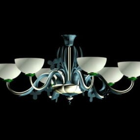 French Style Home Country Chandelier 3d model