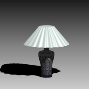 Lámpara de mesa de cerámica de estilo antiguo modelo 3d