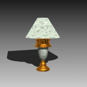 Vintage Home Marble Stone Table Lamp 3d model