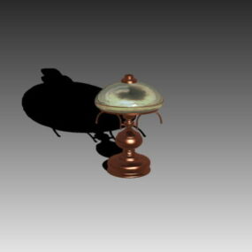 3D model starožitné domácí stolní lampy