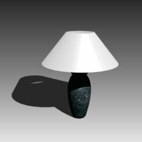 3д модель настольной лампы ваза-основание