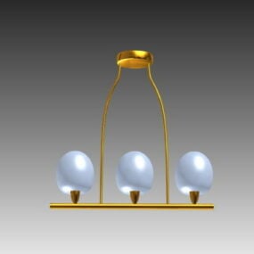 Old Style Hanging Ball Lamp 3d model