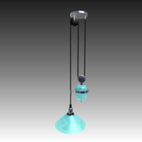 照明調整可能な吊り下げランプ 3D モデル