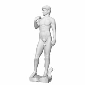 Famous Statue Of David 3d model