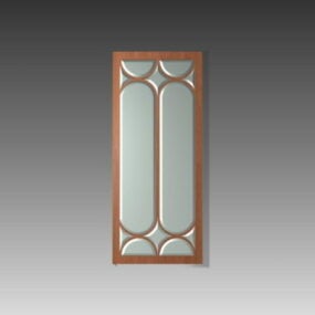 Typical Glass Door Insert Design 3d model