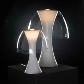 Lampe de table à abat-jour champignon modèle 3D