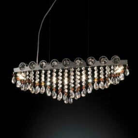 Luxury Crystal Pendant Lamp 3d model