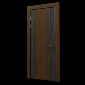 Desain Rumah Pintu Panel Interior model 3d