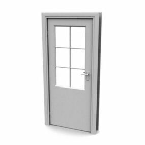 Jendela Kaca Interior Pintu Kantor model 3d