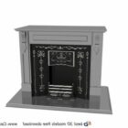 Marble Material Fireplace Design