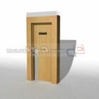 Design kancelářských dřevěných dveří