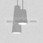 Lámpara colgante de diseño de tubería