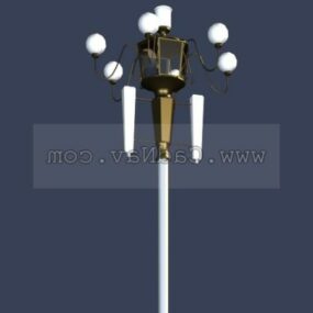 Cast Iron Street Lamp Design 3d model