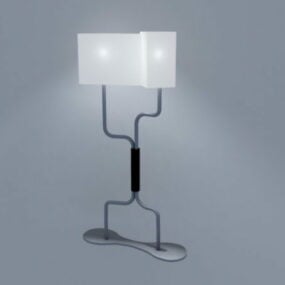 Oświetlenie domu 2-żarówkowa lampa podłogowa Model 3D