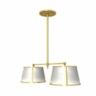 Hotel Brass Hanglamp 2 Light Style