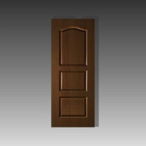 Drzwi żaluzjowe z 2 wstawkami panelowymi Model 3D