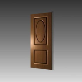 Home Wood Door 2 Panel Insert 3d model