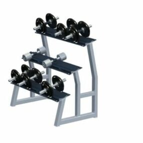 Dumbbell Gym Equipment 3d-model