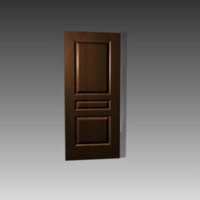 3 Panel Home Door Design 3d model
