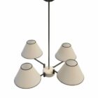 4 Light Lampadario moderno semplice