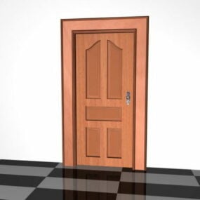 5 Panel Door Design 3d model