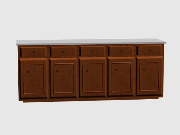 5 Door Kitchen Design Countertop Free 3d Model Max Vray