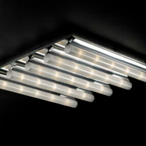 Tube Ceiling Lamp 5 Light Design 3d model