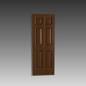 Door 6 Panel Design 3d model