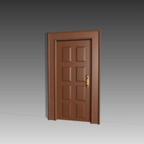 Door Interior 8 Panel Design 3d model