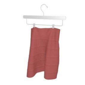 A Line Skirt Fashion On Hanger 3d model