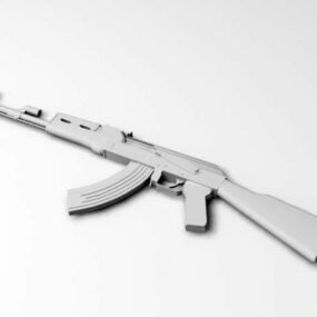 بندقية هجومية من طراز Ak-47 نموذج ثلاثي الأبعاد