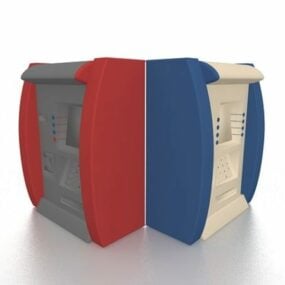 Supermarkt-Registrierkassen-Gadget 3D-Modell