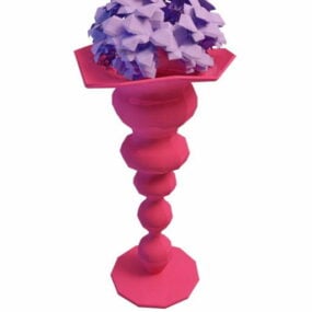 Bordservice abstrakt dekorativ vase 3d model