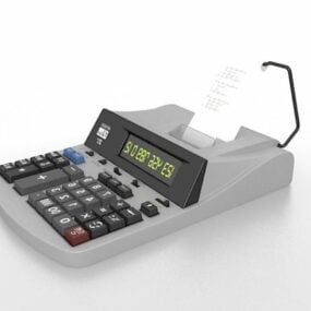 Model 3d Kalkulator Perakaunan Pejabat