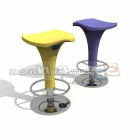 Acrylic Bar Stools Furniture 3d model