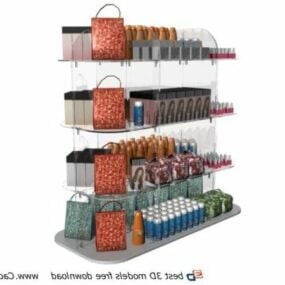 Store Cosmetics Display Rack Stand 3d model
