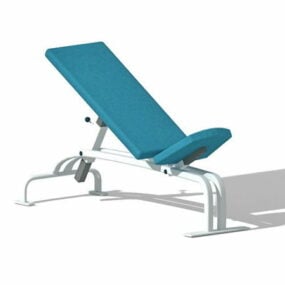 Wewnętrzna regulowana ławka do ćwiczeń brzucha Model 3D