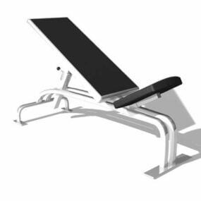 Fitness Justerbar Abdominal Bench 3d model