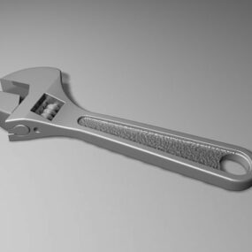 Hand Tools Adjustable Wrench 3d model