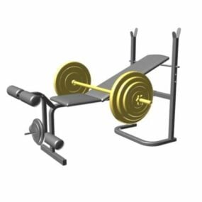 Gym bänkställ 3d-modell