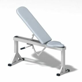 Fitness Adjustable Weight Training Bench 3d model